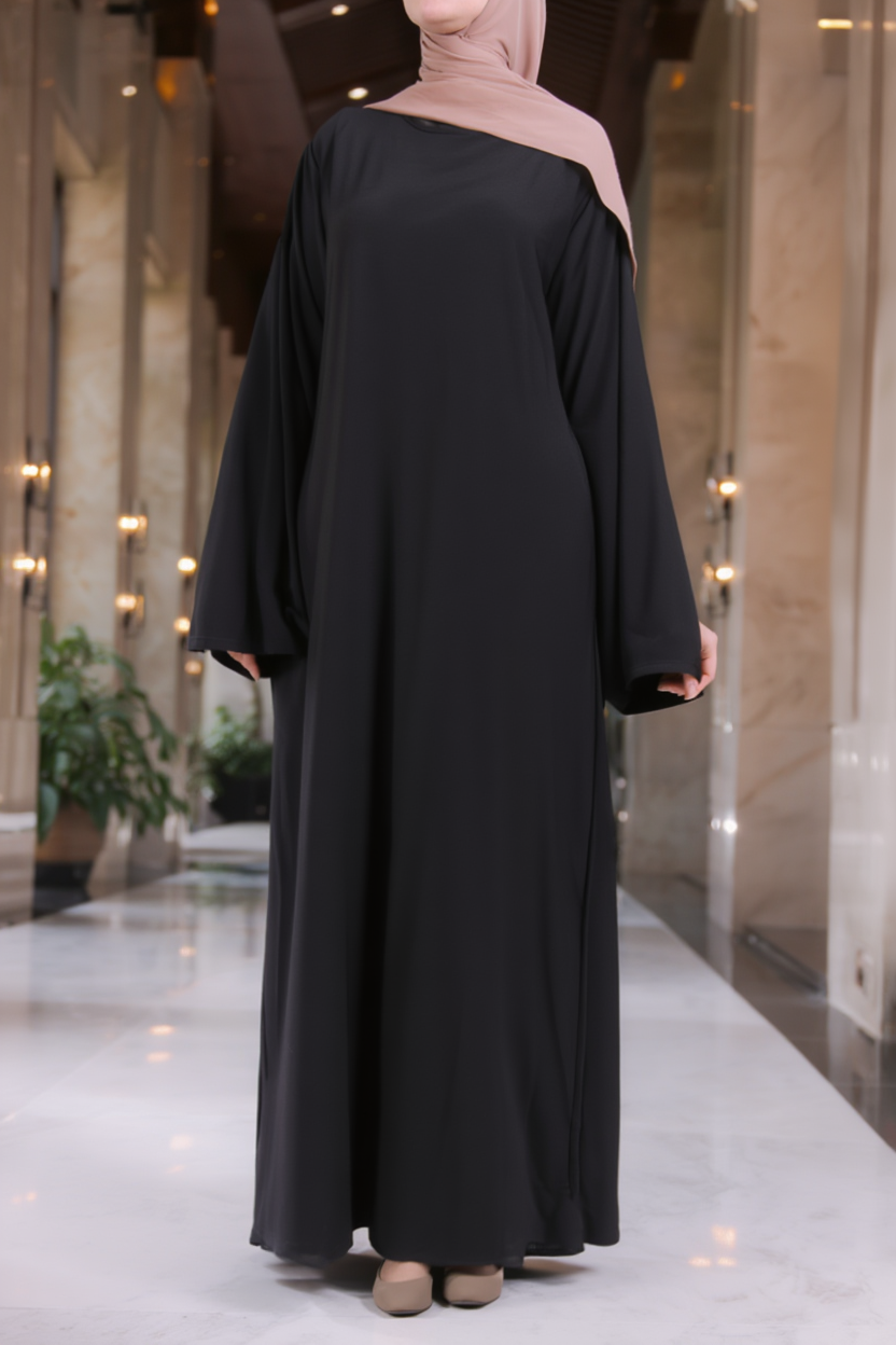 SB Simple Jersey Abaya AS011 UNI in Schwarz
