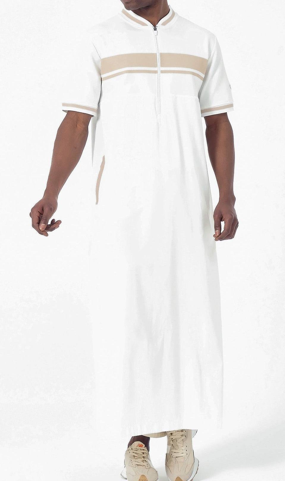 Long Thobe Kamees for Muslim Men QL NV R24 in Cream