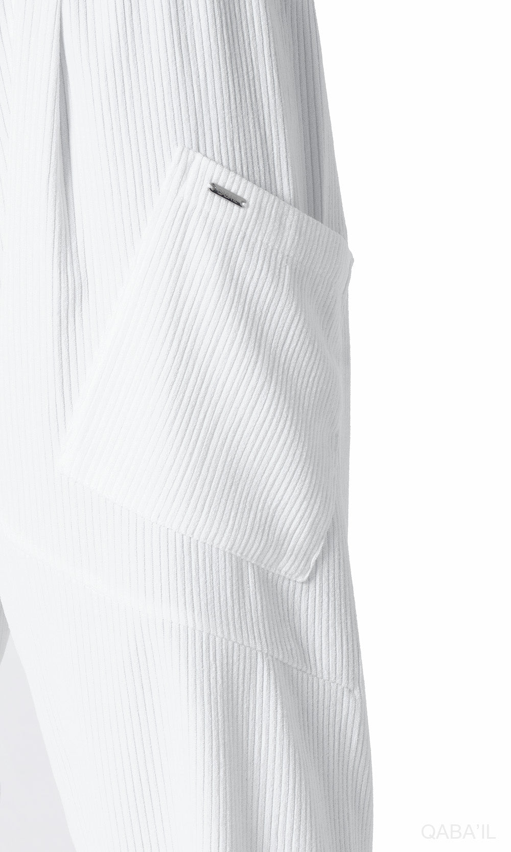 QL Sarouel Design Kadife in Creme