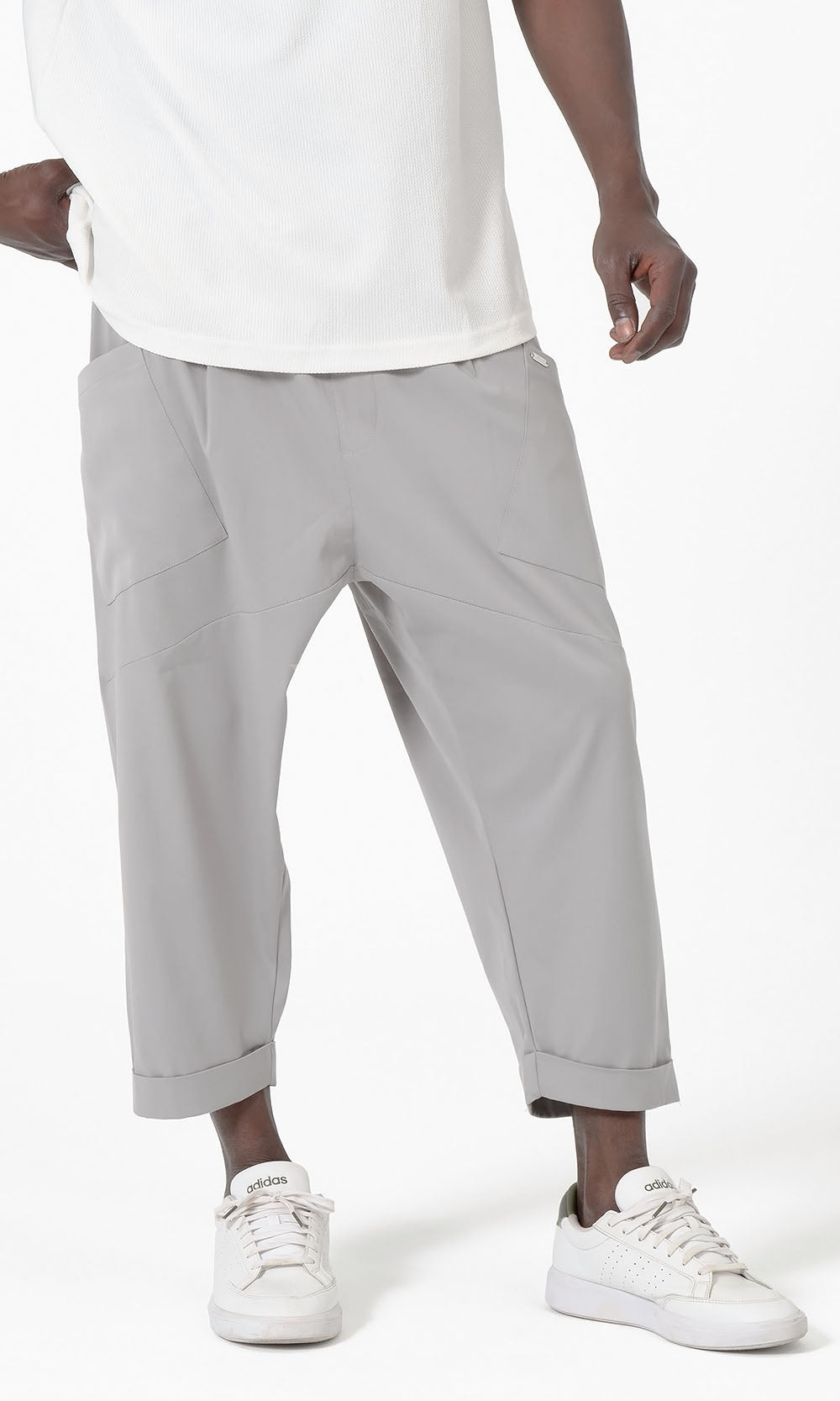 QTS1012 Design S26 Sarouel in Light Grey