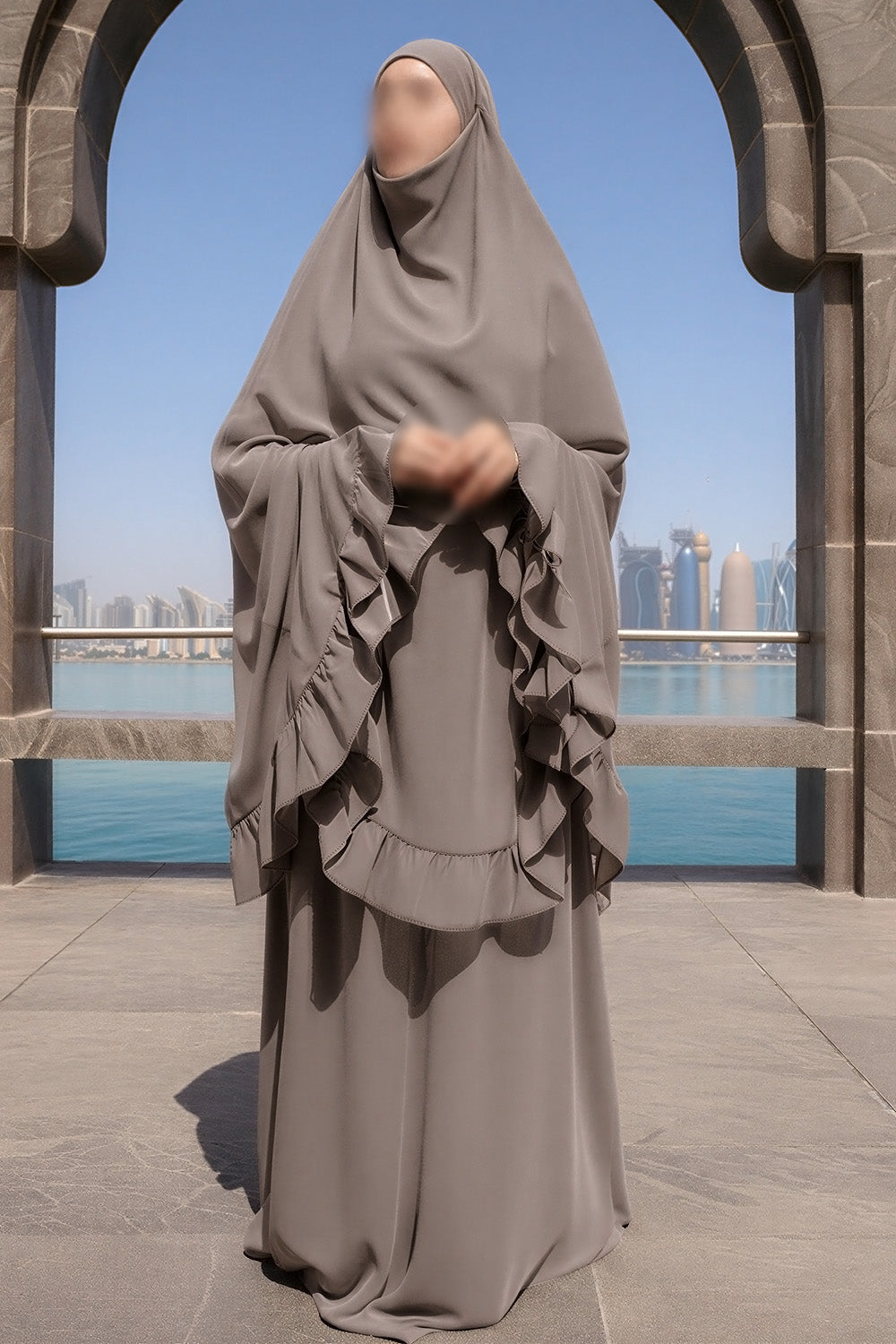 SB Prayer Set Jersey ES003 in Dunkeltaupe