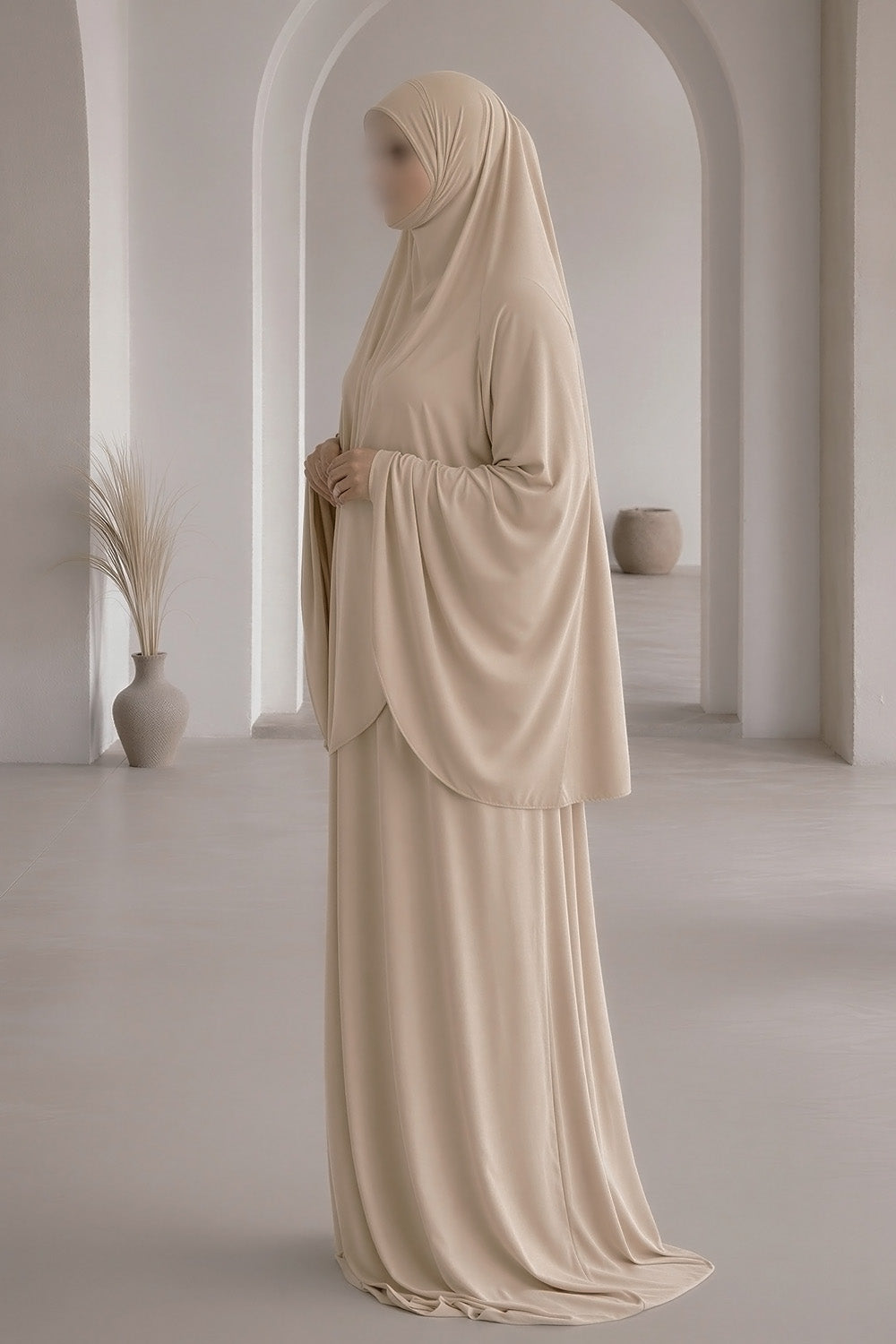 SB Salat Set Jersey ES006 in Dunkelbeige