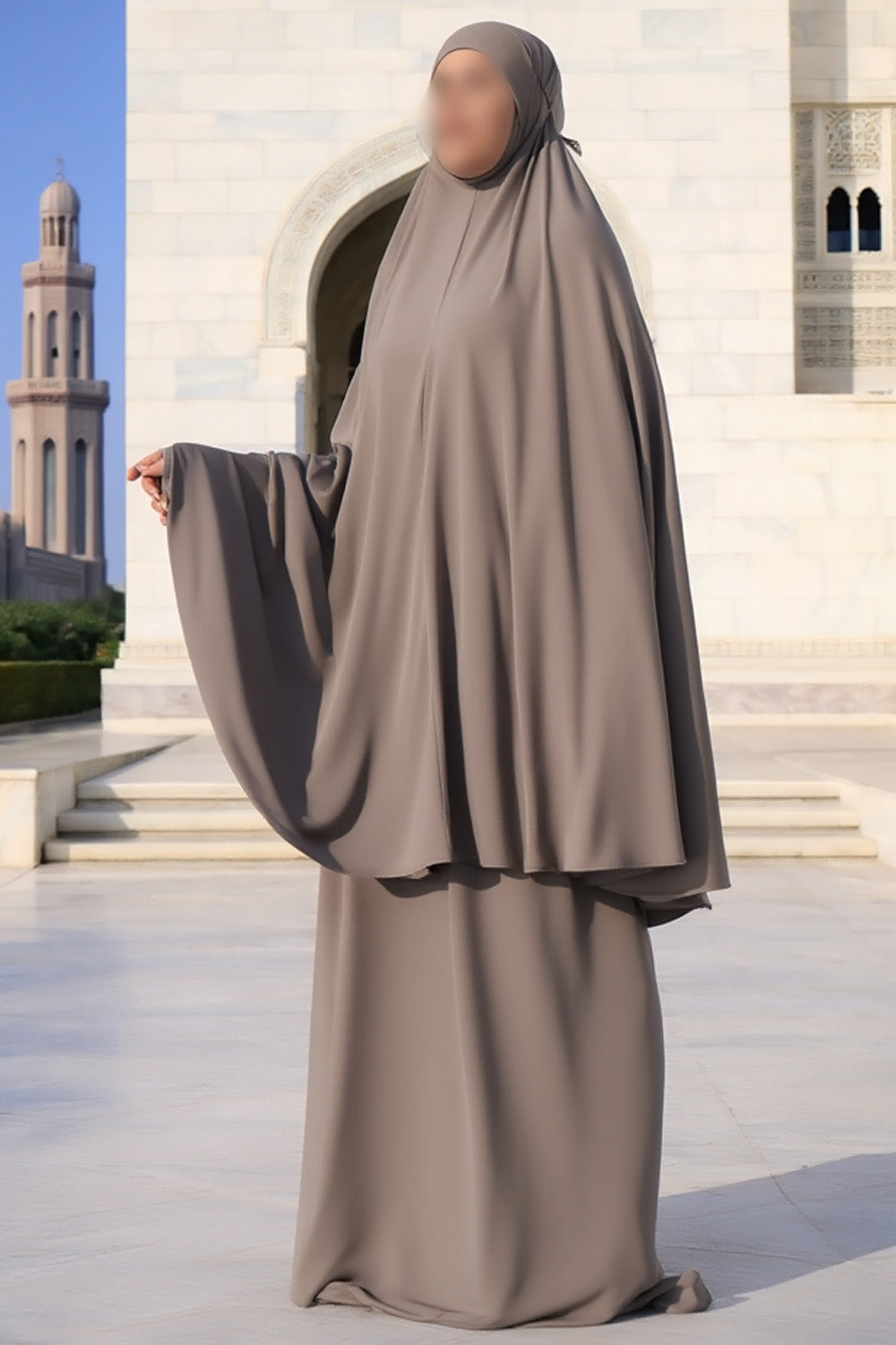 SB Jersey Prayer set with carrying bag with ES007 in Taupe