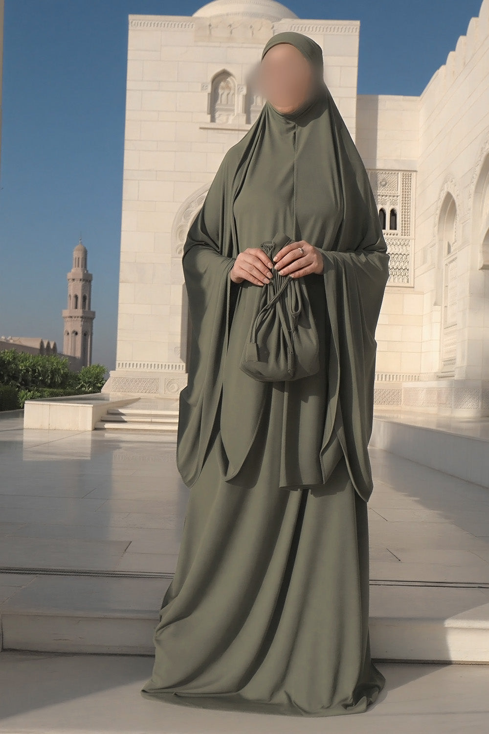 SB Jersey Prayer set with carrying bag  ES007 in Khaki